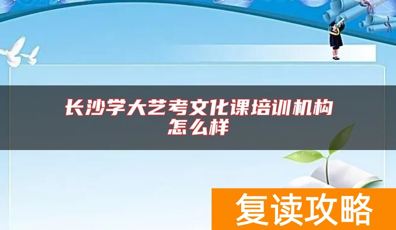 长沙学大艺考文化课培训机构怎么样